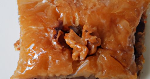 Baklava s ořechy a medem
