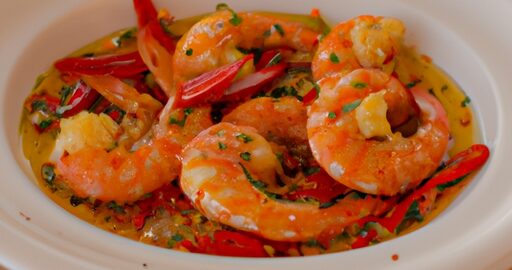 Krevety s chilli a bazalkou