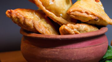 Samosa s bramborami a hráškem