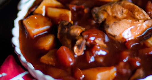 Kuře na cibuli Coq au Vin