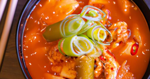 Korejská polévka Kimchi Jjigae