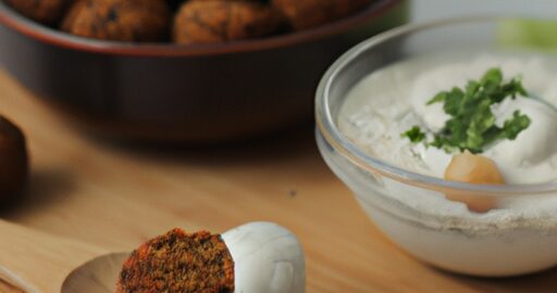 Syrskej falafel s tahini omáčkou