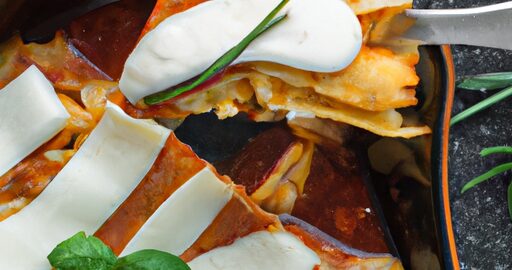 Zapečené zeleninové lasagne s mozzarellou