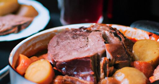 Pečený kohout na víně