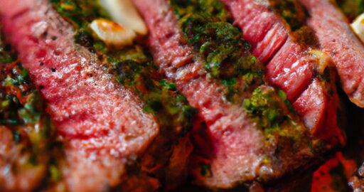 Argentinský hovězí steak s chimichurri