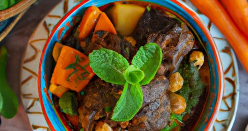 Marocký tajine s jehněčím a meruňkami