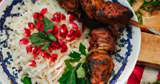 Íránský kebab s rýží