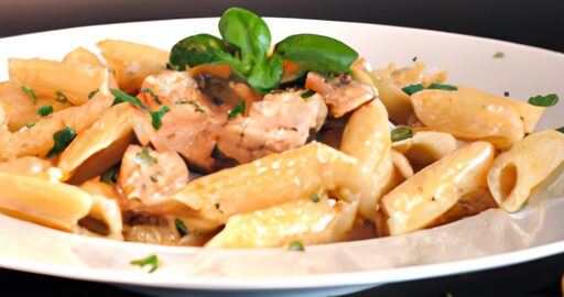 Italské těstoviny s bazalkovým pestem