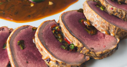 Karamelizovaný telecí roastbeef s bramborami