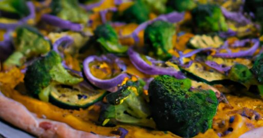 Veganská pizza s brokolicí