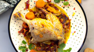 Marocký cizrna s kuřecím masem