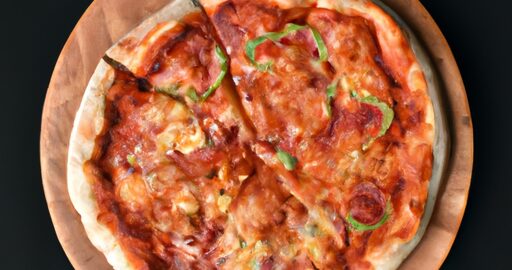 Klasická italská pizza s rajčaty.