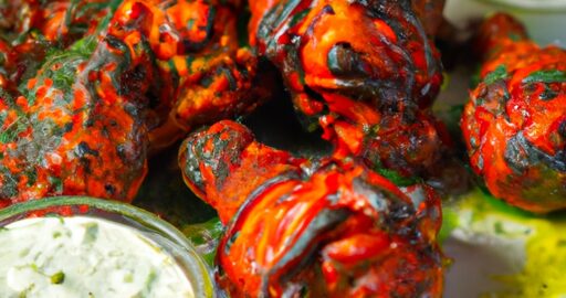 Kuřecí tandoori se zelenou omáčkou