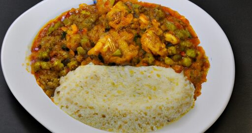Kuřecí korma s kořeněnou rýží