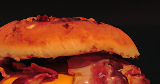 Hamburger s cheddarem a baconem