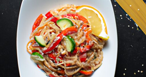 Korejský pikantní nudlový salát