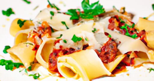 Italská těstovina s omáčkou.