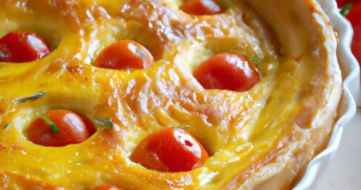 Rajčatový quiche s bylinkami