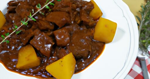 Hovězí bourguignon s vínem