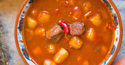 Bramborový guláš s fazolemi