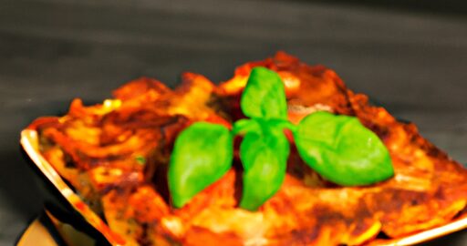 Italské lasagne se špenátem.