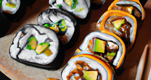 Sushi s lososem a avokádem