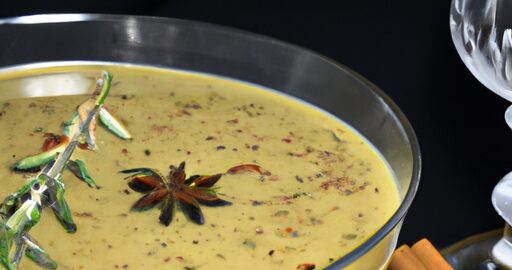 Jáhlová polévka s cizrnou