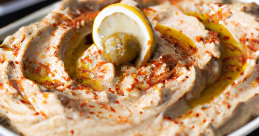 Pita plněná hummusem