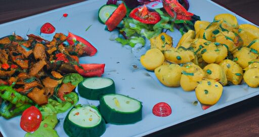 Kuřecí kebab s hummusem