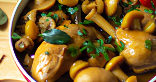 Kuře v hořčicové omáčce.