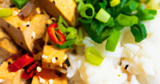 Tofu s rýží a zeleninou