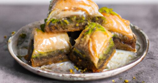 Baklava s pistáciemi a medem