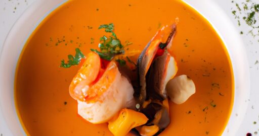 Bouillabaisse polévka s mořskými plody