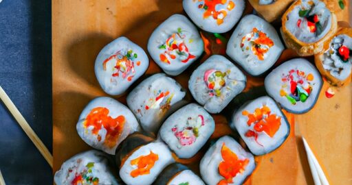 Sushi rolky s lososem