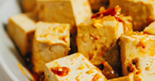 Korejský pikantní tofu.
