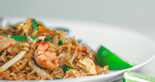 Pad Thaj – Klasické thajské nudle s kuřecím masem