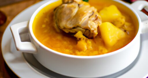 Kari s kuřecím masem.