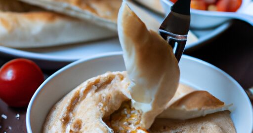 Pita s humusem a tahini