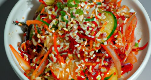 Korejský salát s kimchi