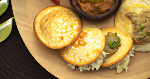 Arepas s kuřecím guacamolem