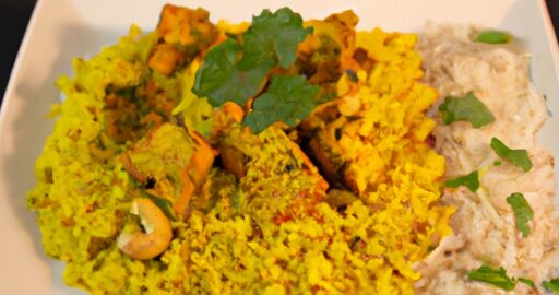 Kuřecí korma s mandlovou omáčkou