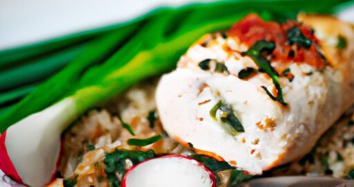 Pečené kuře se zeleninou.