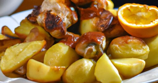 Pečený kachní knedlík s brusinkovou omáčkou