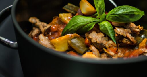 Kuřecí kořeněné ratatouille