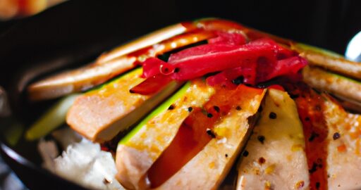 Japonský losos s teriyaki omáčkou