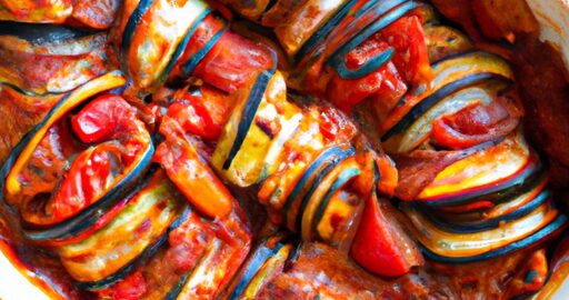 Zapečený kuřecí ratatouille