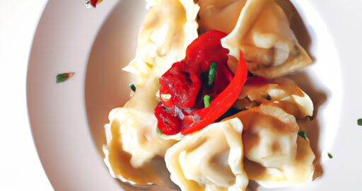 Špenátové ravioli s ricottou.