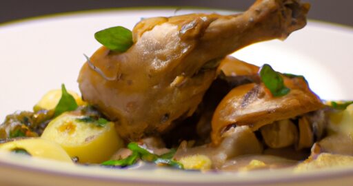 Pečené kuře s bylinkovou nádivkou