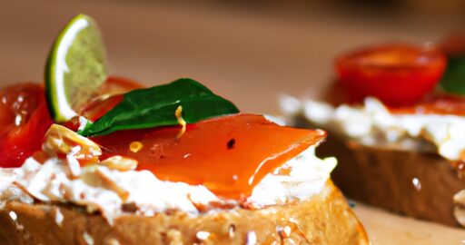 Crostini s rajčaty a bazalkou