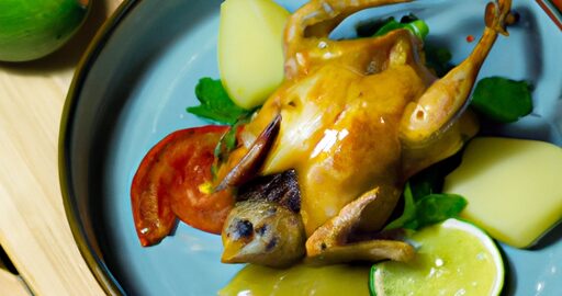 Kuře s palmovým srdcem